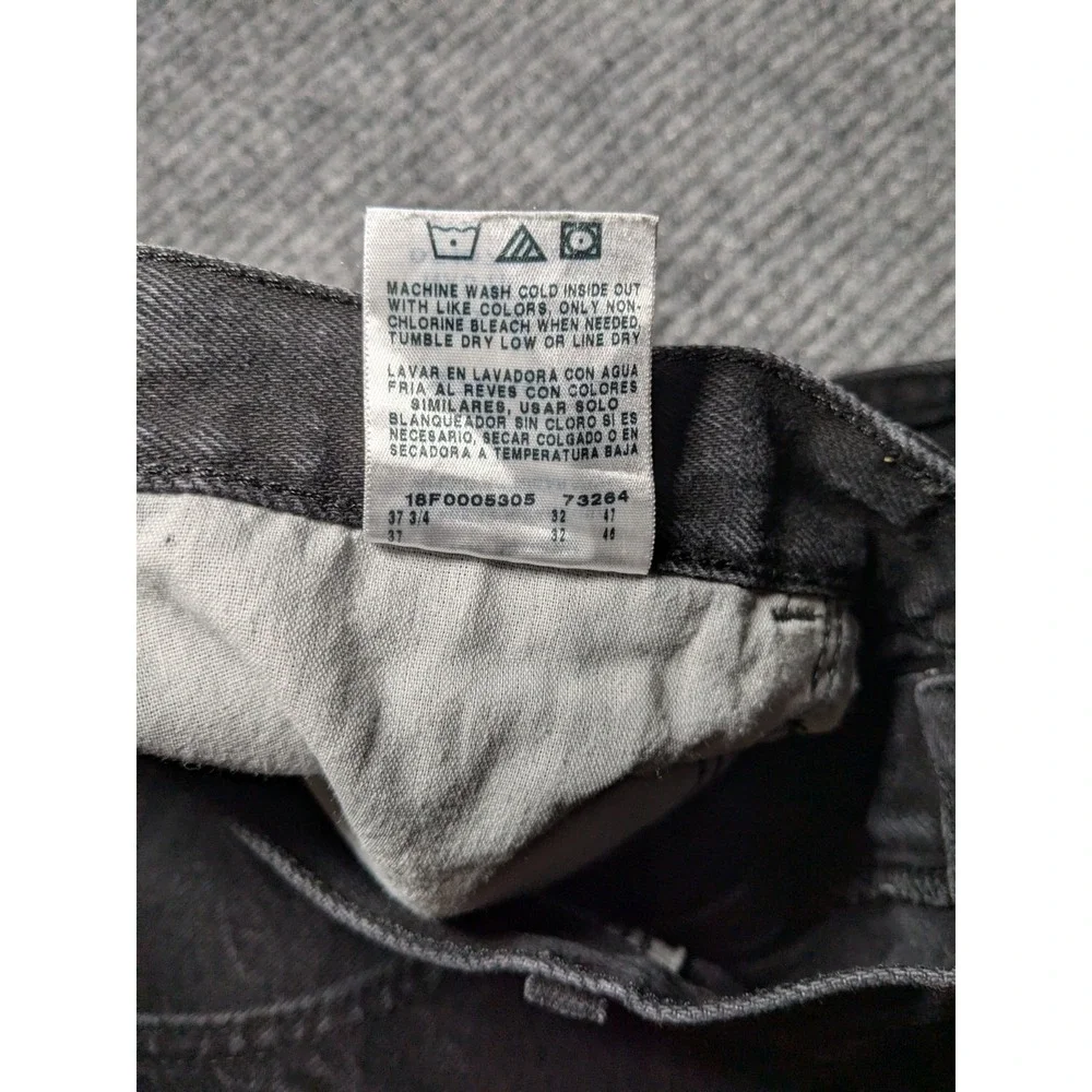 Wrangler Rustler Men's Black Denim Jeans Size 36x32